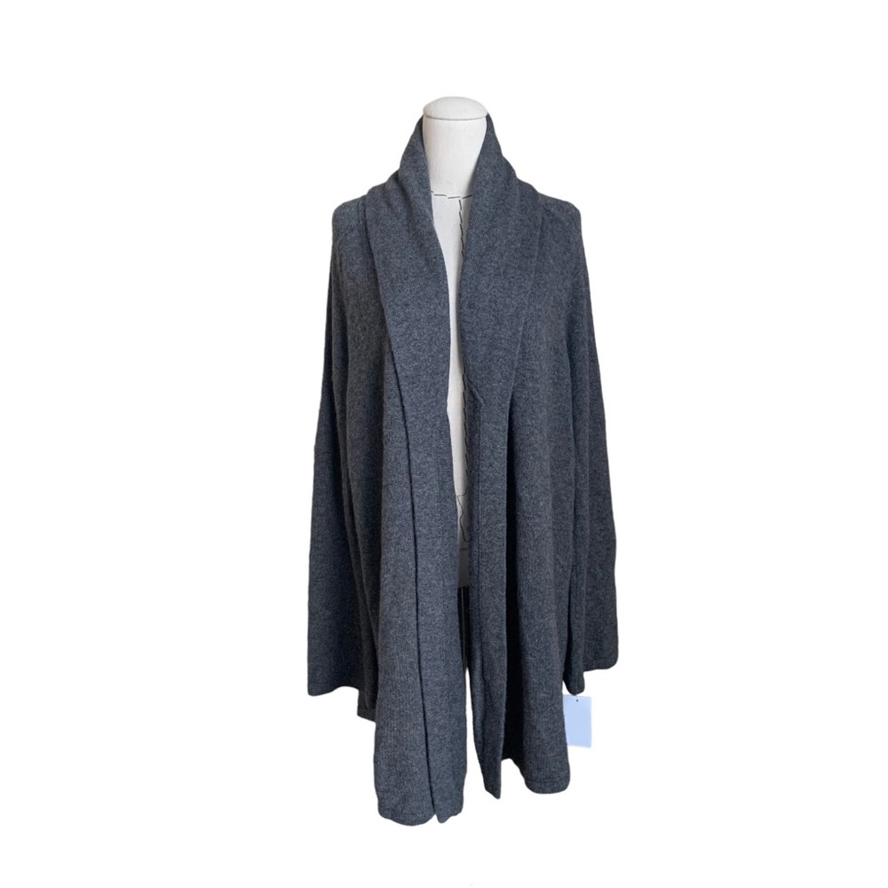 NWT Naked 100% Cashmere Gray Open Front Cardigan Sweater size 1X $630